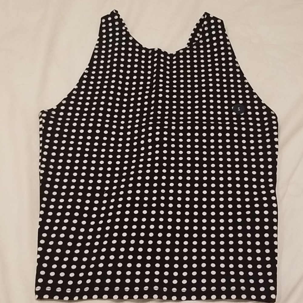 NWOT Abercrombie & Fitch polka dot crop top